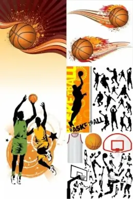 basketball silhouette vector