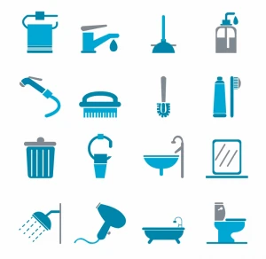 Bathroom Icons - Color