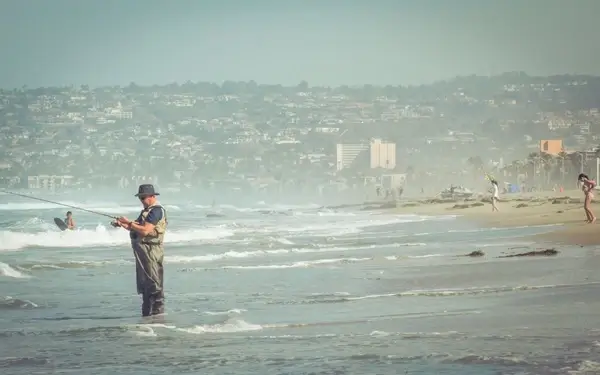 beach city coast flood fog landscape mist ocean