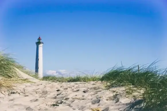 beach cloud coast daytime grass landscape light