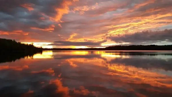beach cloud color dark dusk evening lake landscape