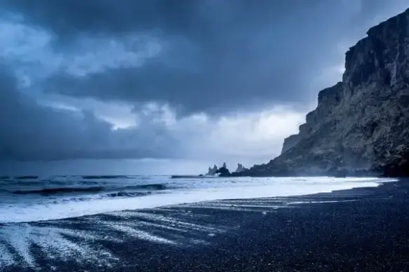 beach coast coastline daytime dusk evening landscape