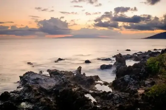 beach coast coastline dusk evening landscape nobody