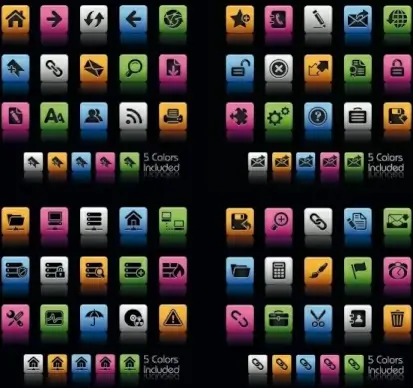 beautiful and practical web icon vector