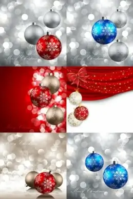 beautiful christmas ball 11 vector