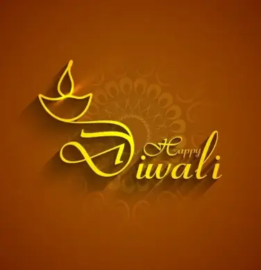 beautiful diwali diya art element vector background