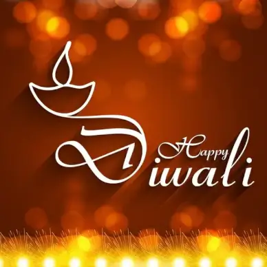 beautiful diwali diya art element vector background