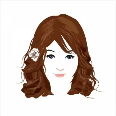 beautiful face vector 2
