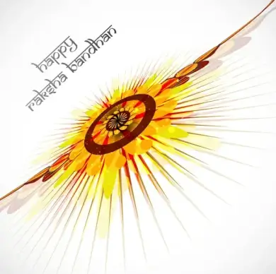 beautiful festival raksha bandhan background vector