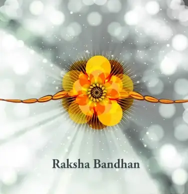 beautiful festival raksha bandhan background vector