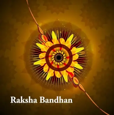 beautiful festival raksha bandhan background vector