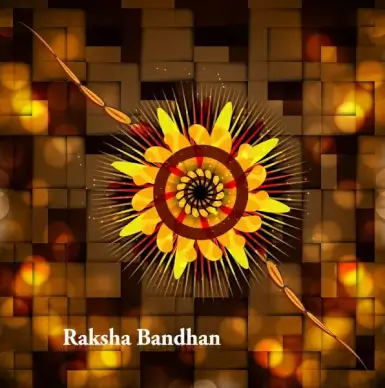beautiful festival raksha bandhan background vector