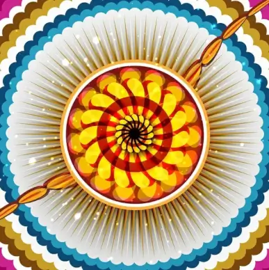 beautiful festival raksha bandhan background vector