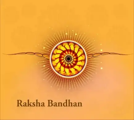 beautiful festival raksha bandhan background vector