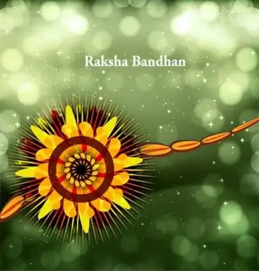 beautiful festival raksha bandhan background vector