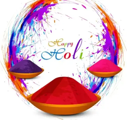 beautiful gulal colorful background of holi festival grunge design illustration vector