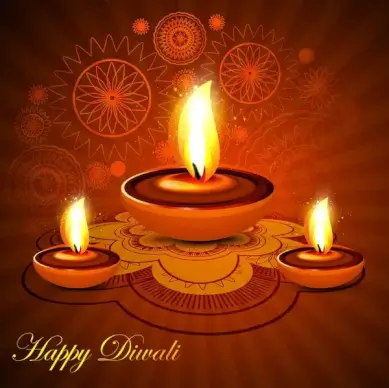 beautiful happy diwali rangoli colorful presentation hindu diya festival background