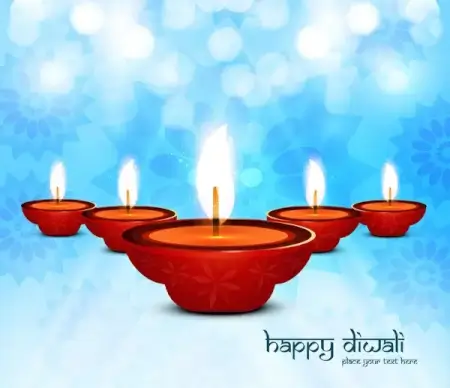 beautiful stylish rangoli happy diwali colorful festival background vector