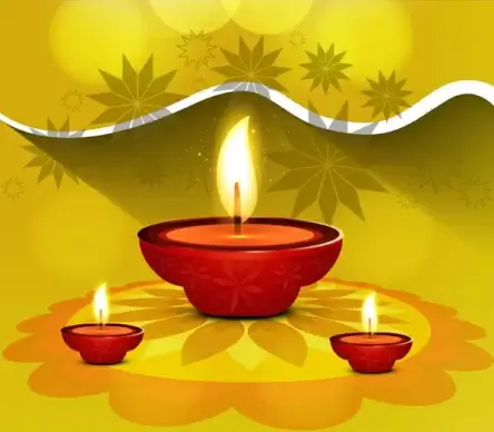 beautiful stylish rangoli happy diwali colorful festival background vector