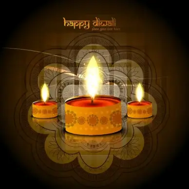 beautiful stylish rangoli happy diwali colorful hindu diya festival background