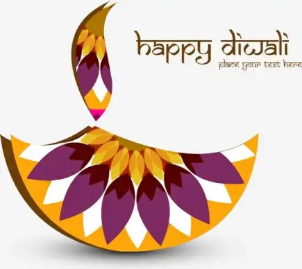 beautiful stylish rangoli happy diwali colorful hindu diya festival background