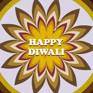 beautiful stylish rangoli happy diwali colorful hindu diya festival background