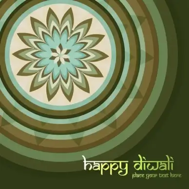 beautiful stylish rangoli happy diwali colorful hindu diya festival background