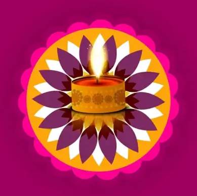 beautiful stylish rangoli happy diwali colorful hindu diya festival background