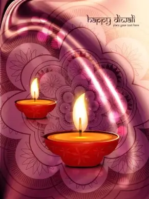 beautiful stylish rangoli happy diwali colorful hindu diya festival background