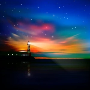 beautiful sunrise landscape vector set