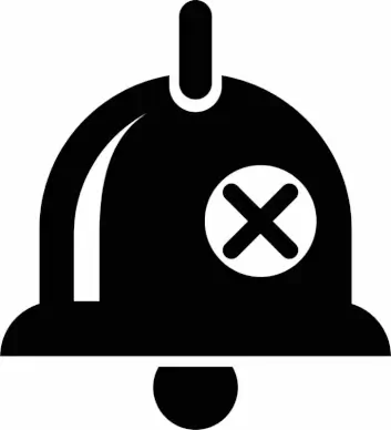bell slash supportive sign icon