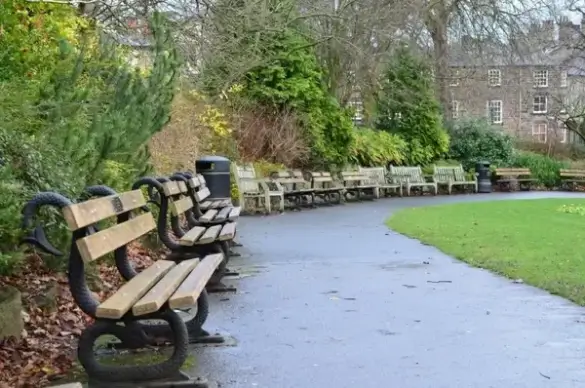 benches in the park