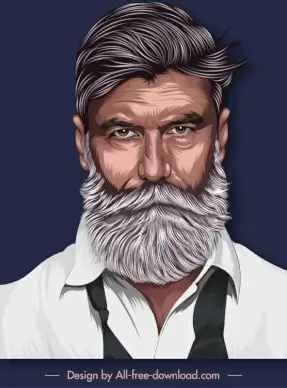 bernard fouquet portrait realistic cartoon sketch