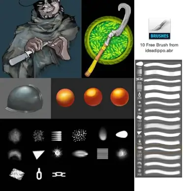 best 10 photoshop cc brushes free download for digital painting and character design