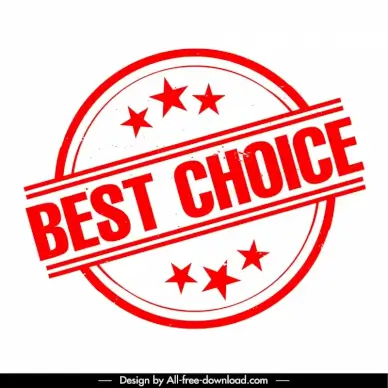  best choice stamp template elegant circle stars texts