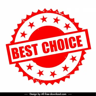 best choice stamp template elegant flat geometry stars