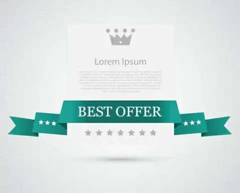 best offer ribbon banner