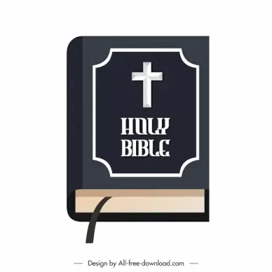 bible book icon 3d modern design