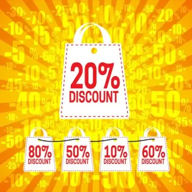 big discount shopping bag banner