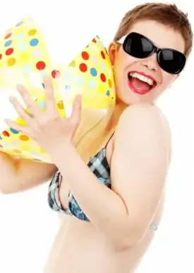 bikini girl and ball