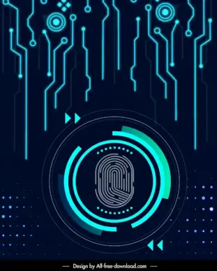 binary circuit board backdrop template modern contrast design 
