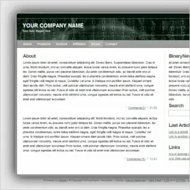 Binary News Template