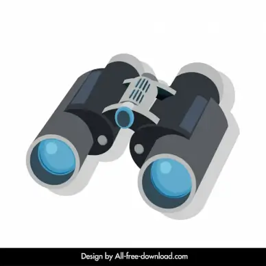 binoculars icon symmetrical  outline