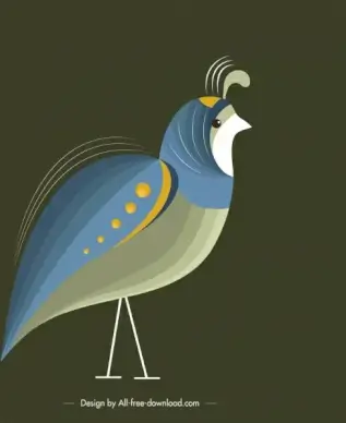 bird background peafowl icon sketch dark classical decor