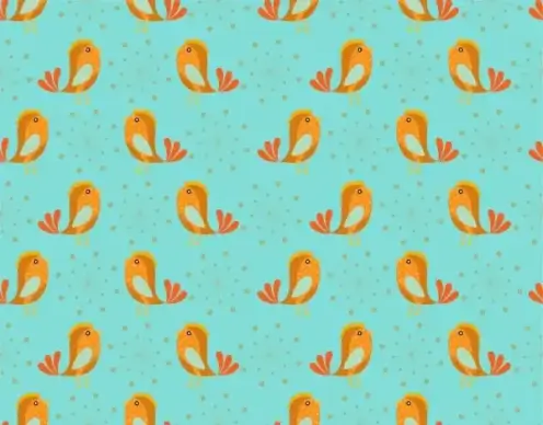 birds background colored repeating pattern design