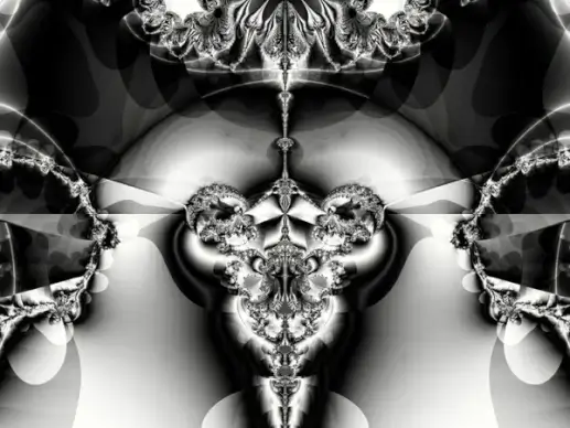 black and white