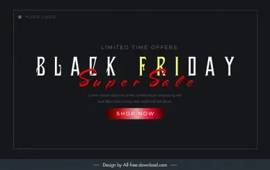  black friday backdrop template luxury flat texts design