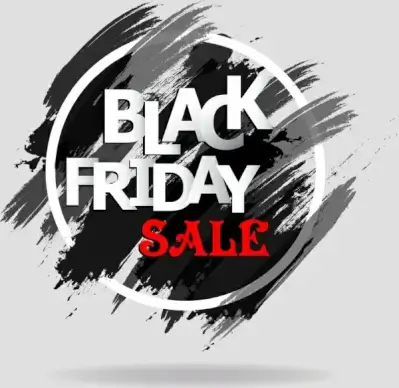 black friday banner grunge black painting decoration