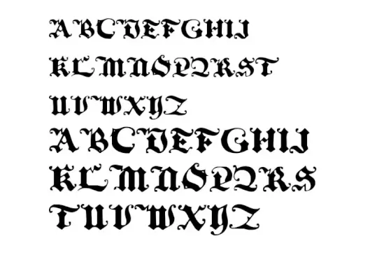 Black Initial Text