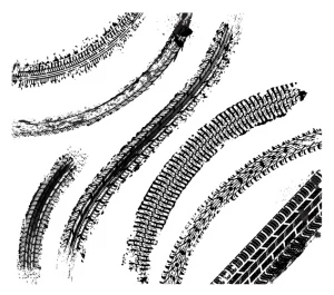 Black tyre tracks